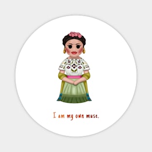 Frida Kahlo Muse Quote Magnet